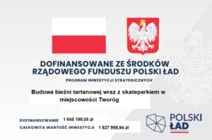 Miniaturka artykułu Budowa bieżni tartanowej wraz z skateparkiem w miejscowości Tworóg