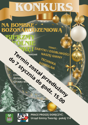 Miniaturka artykułu Konkurs na Bombkę Bożonarodzeniową – termin przedłużony!